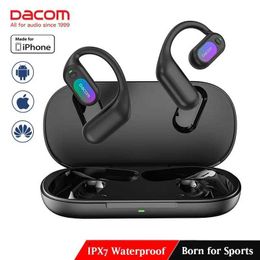 Cell Phone Earphones DACOM OpenBuds wireless Bluetooth earphones IPX7 waterproof earphones for sports open earphones TWS earphone noise cancellation J240508