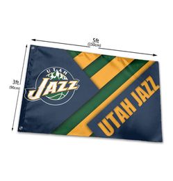 UtahfansJazzs flag 150x90cm 3x5ft Digital Printing Polyester Outdoor Indoor Use Club printing Banner and Flags Whole7446553