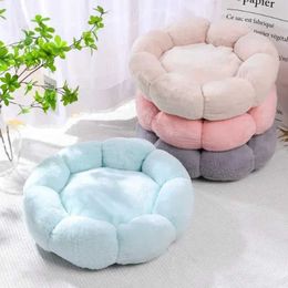 Cat Beds Furniture Use Unique Flower-Shaped Dog and Cat Mat for Comfortable Sleep Pet Bed for Indoor and Outdoor d240508