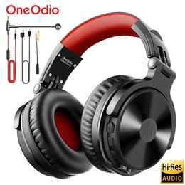 Headsets Oneodio wireless Bluetooth 52 earphones 110Hrsstereo wired gaming earphones with boom microphone suitable for mobile phones computers PC gam J240508