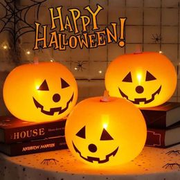 Luminous 5Pc/Bag Toy Floor LED Halloween Party Atmosphere Pumpkin Lantern Decorative Balloon