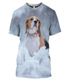 Men039s TShirts Animal Dog Beagle 3D Print Casual Hip Hop Short Sleeve Funny O Neck Tees Tops Men Women T ShirtsMen039s4009371