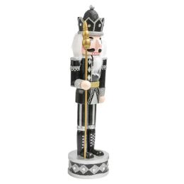 Miniatures Wooden Nutcracker Doll Soldier Puppet Christmas Kids Gifts New Year Christmas Ornaments Home Decoration 38cm