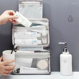 Storage Bags Portable Bag Bathroom Essential Cosmetic Toiletries Organizers Handbag Household Make Up Storing Zip Packs Accessories