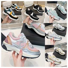 designer luxury womens casual shoes outdoor running shoes vintage suede leather trainers fashion derma calf leather platform training shoes