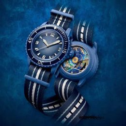 Męskie bioceramiczne automatyczne mechaniczne mechaniczne Wysokiej jakości pełne funkcjonowanie Pacyfiku Antarctic Ocean Indian Watch Designer Ruch Watch 6343 8951280 5585 5 186048