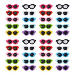 Storage Bottles 40Pcs Resin Flat Backs Charms Sunglasses Cabochons For DIY Craft Jewellery Making Hair Bows Case Decor