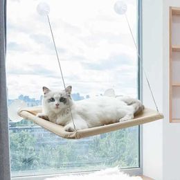 Cat Beds Furniture Foldable cat window perch bed hanger cat window wall perch hanger seat with 4 strong suction cups d240508
