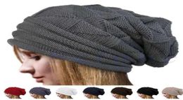 HIRIGIN Newest Men Women Knit Oversize Baggy Slouchy Beanie Warm Winter Hat Ski Chic Cap Skull Fresh Fashion Autumn Girl4129152