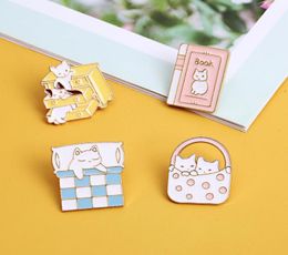 Enamel Armed Lapel Brooches Pin Funny Cartoon Kitten Cat Animal Badge Ins Cute Anime Brooch Exquisite Accessories 1 79ks E38239198