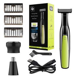 Electric Shavers 3 in 1 Shaver Mens Multifunctional Rechargeable Earbrow Nose Hair Trimmer Bikini Line Sensitive Shaver Hair Shaving Trimmer T240507