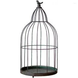 Candle Holders Vintage Table Wedding Decoration Nordic Style Bird Cage Candles Iron Stand Rome Decor