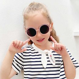 Sunglasses 2022 Newest Kids Fashion Personality Round Half Rainbow Polarised Sunglasses Chilren Protect Eyes Boy Girls UV400 Sunglasses
