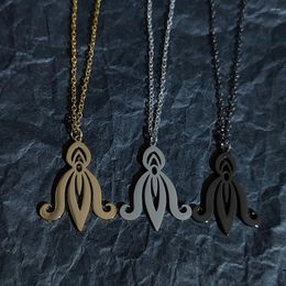Pendant Necklaces Stainless Steel 18K Gold Plated Octopus Natural Necklace For Lady Unique Jellyfish Ocean Jewellery