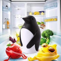 Proofing Penguin Refrigerator Deodorizer Soda Box Creative Cute Penguin Shape Air Purifier Removable Easy to Clean Fridge Deodorizer Box