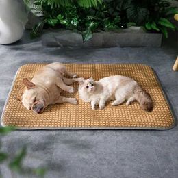 Cat Beds Furniture Dog Cooling Mat Summer Pet Cold Bed Extra Large For Small Medium Large Dogs Cats Pets Pet Ice Pad Dog Bed Cat Bed Pet bed d240508