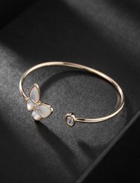 ins personality simple Bangle T Metal Design opening finetuning hand accessories Shell Butterfly Bracelet44505989936435