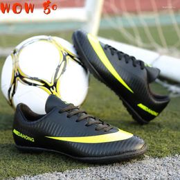 American Football Shoes Soccer Shoe Black TF Boot For Men Anti-skid Professional Boots Men's Futsal Cleats Chuteiras De Futebol