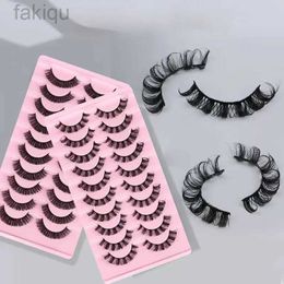 False Eyelashes 10 pairs 3D mink eyelashes Russian striped dramatic false artificial curly makeup wholesale eyelash extension maquiagem d240508