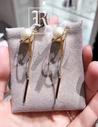 Have stamp fashion Black and white pearl earrings aretes orecchini for women party wedding lovers gift Jewellery engagement with box9260232