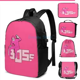Backpack Funny Graphic Print Hunt For Chromosomes USB Charge Men School Bags Women Bag Travel Laptop