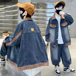Clothing Sets Autumn Spring Baby Set Boys Suit Boy Denim Jacket Pants 2 Pcs Kids Jeans For Children Clothes 2-12 Yrs Outfits