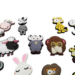 3PCSFridge Magnets 21pcs Animal Magnets for Children Learning Toy Cartoon Fridge Magnets for Refrigerator Decor PVC Toy for Kids Gift