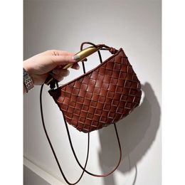 Stores are 85% off Bag First Sheep Woven Leather Portable One Shoulder Diagonal WomensWG6W