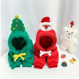 Dog Apparel Funny Christmas Clothes Pets Santa Bibs Year Party Cosplay Costume Puppy Cap Cute Cats Bandana Accessories Gift