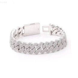 Heavy Cuban Link Labgrown Round Cut Customise Diamond Bracelet Handmade Manufacturer Fine Jewelry.