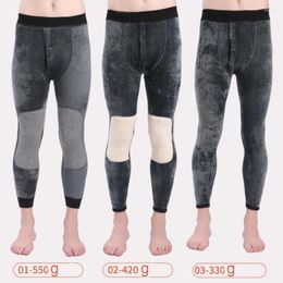 Men's Thermal Underwear 4XL 500g Velvet Thick Winter Mens Leggings Tight Long Johns Plus Size Tights Male Warm Pants Man 632