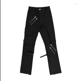 Men's Pants 2024 Men High Street Fashion Cargo Hip-hop Trousers In Europe And America
