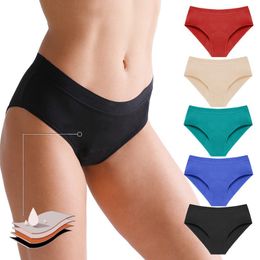 Menstrual Panties Women 4 Layer Very Abundant Flow Period Panties for Monthly High Waist Menstrual Cycle Absorbent Underwear