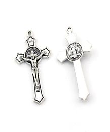 100pcs Benedict Medal Jesus Christ Crucifix Charm Pendants For Jewelry Making Bracelet Necklace DIY Accessories20.2X37.5mm A-5813299180