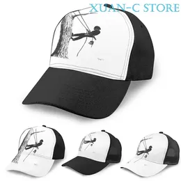 Ball Caps Arborist Tree Surgeon Using Chainsaw Basketball Cap Men Women Fashion All Over Print Black Unisex Adult Hat