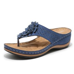 designers Slippers sandal slides Women men Beach Summer low heel sail deep blue lace Brown White Black sandal slipers Size 36-42