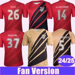 2024 25 Athletico Paranaense Mens Soccer Jerseys FERNANDINHO ARRIAGADA ERICK CUELLO PABLO T.HELENO Home Away Short Sleeve Football Shirts