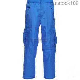 Top Level Buurberlyes Designer Pants for Women Men Yellow Black Blue Nylon Warhorse Pocket Workwear Pants with Original Logo