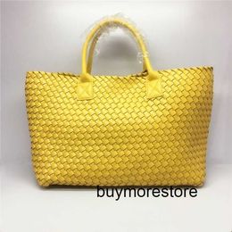 Women Handbag Cabat BottegVents 7A Woven womens 2021 winter new star hand leisure one shoulder portable capacity basket7HJO