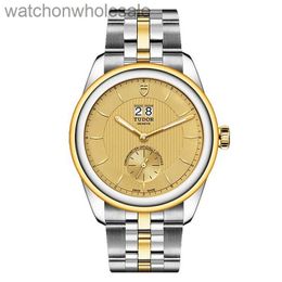 Luxury Tudory Brand Designer Wristwatch Emperor Swiss Watch Two Position Calendar 42mm Automatic Mechanical Back Transparent Mens Watch with Real 1:1 Logo