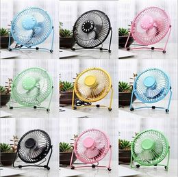 Universal Usb 4" Electric Fan Office Portable Mute Rotate Metel Power Radiator 360 Cooler Cooling Desktop Head PC Laptop For F Orknv