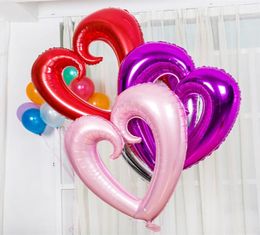 42 inches Valentines Gift Colour Balloons LOVE HEART Romantic Wedding Party Decoration Aluminium Foil Balloons SD4629983012