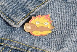 Cassifer Enamel Anime Pins Brooches Fire Elf Badge For Bag Lapel Pin Buckle Howling Jewellery Gift For Friends AB8412810212