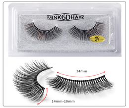 Dropshippping 1 Pair1 Set 6D False Eyelashes Natural Thick Curly Long Eye Lashes Wispy Makeup Beauty Extension Tools Handmade 3D 8235508