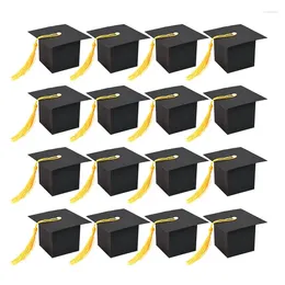 Gift Wrap 5/10pcs Black Graduation Hat Candy Box 2024 Congratulations Grad Packing Boxes