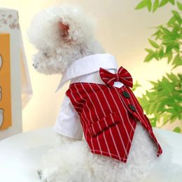 Dog Apparel Boy Shirt Wedding Suit Male Pet Clothes Tuxedo Yorkiue Shih Tzu Maltese Poodle Bichon Fashion Puppy Costume Coat