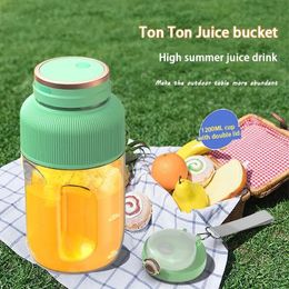 2024 1200ml Wireless Portable Juicer Blender Fresh Juice Quick Juicing for Kitchen Fitness Travel Sports 240507