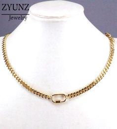 Pendant Necklaces 10PCS Curb Chain Chocker Necklace For Jewlery Making Accessories5028378