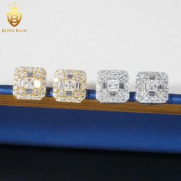Stud Earrings Classic 925 Sterling Silver VVS1 D Real GRA Moissanite Diamonds Screw Jewelry Pass Test