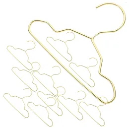 Dog Apparel 10Pcs Metal Mini Baby Hangers Pet Reusable Cat Puppy Clothes